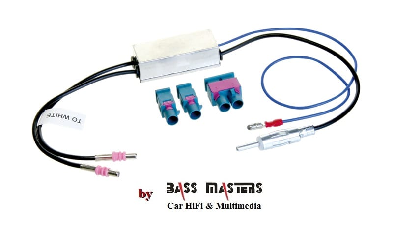 Antennenadapter Fakra(m)(Set)>DIN(m) 12V Phantom