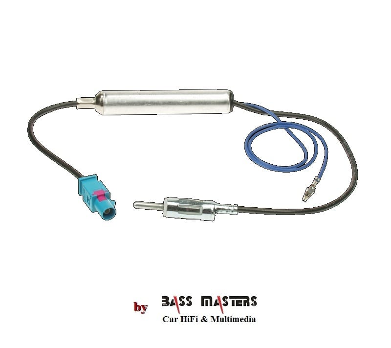 Antennenadapter Fakra(m)>DIN(m) 12V Phantom