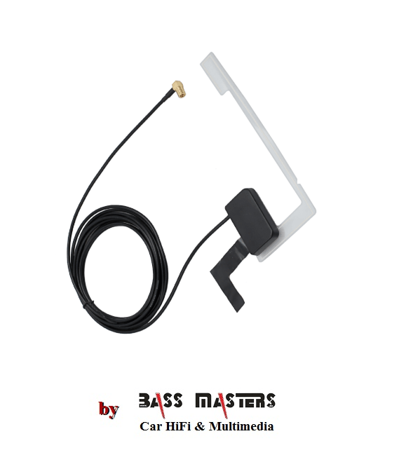 DAB+ Scheibenklebeantenne SMB F Anschluss-Stecker