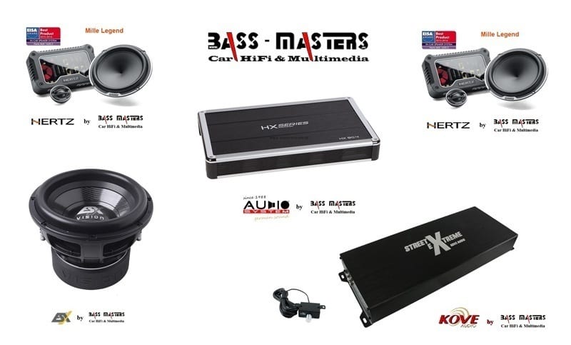 BASS MASTERS - Hertz / Audio System / ESX / Kove - Komplett Set