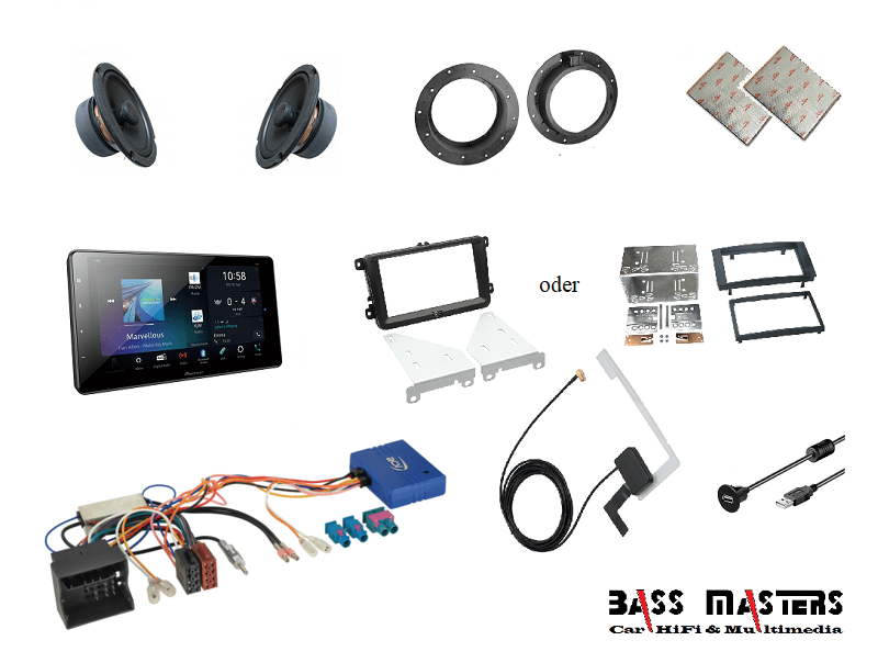 BASS MASTERS Komplett-Soundsystem Upgrade VW Bulli T5 / T6