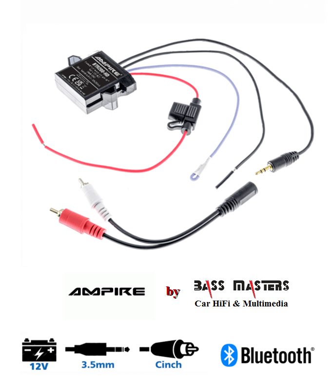 AMPIRE Bluetooth® Audio Empfänger mit 3.5mm Klinke/Cinch Stecker
