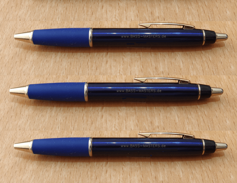 BASS MASTERS Kugelschreiber blau/gold