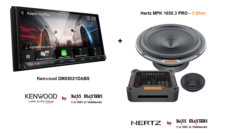 Soundupgrade Kenwood DMX8021DABS + Hertz MPK 1650.3 PRO