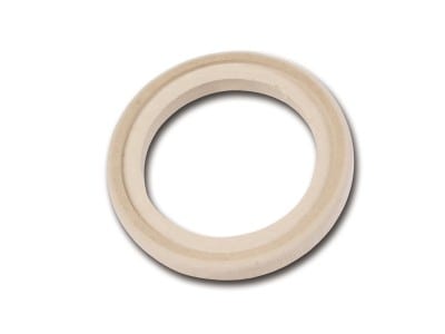 MDF Holzring 16cm mit Falz + Laminierrand
