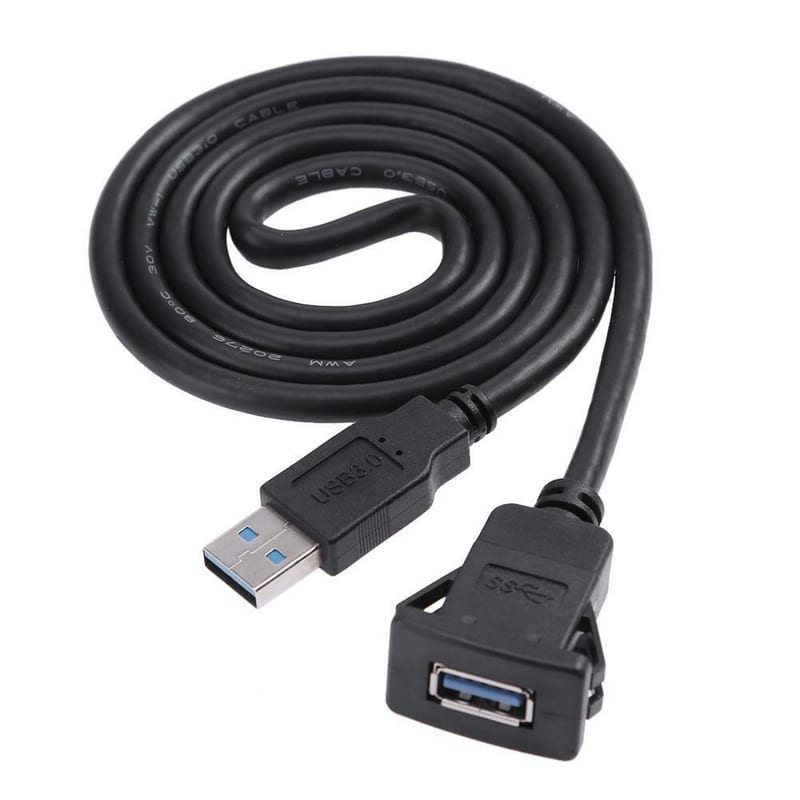 USB 3.0 Einbau Buchse Adapter incl. Verlängerungskabel 1M
