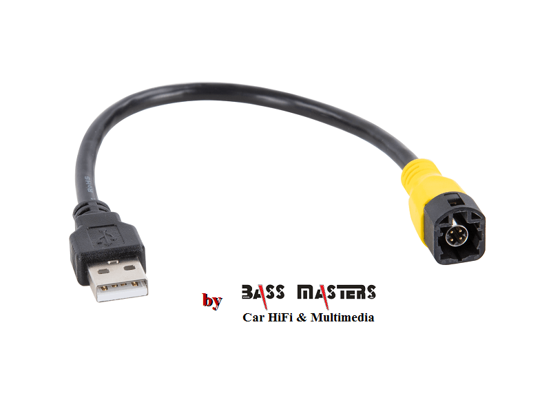 USB Adapter VW diverse Fahrzeuge LVDS gelb - USB-A