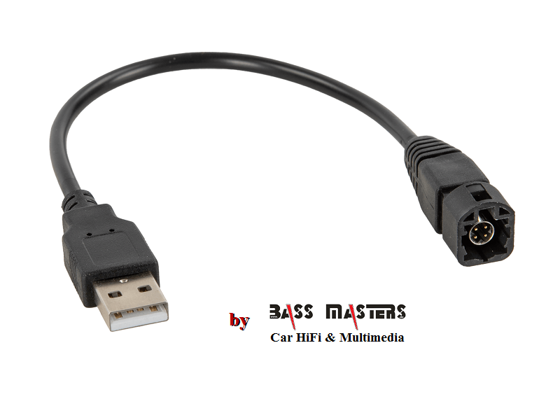 USB Adapter VW diverse Fahrzeuge LVDS schwarz - USB-A