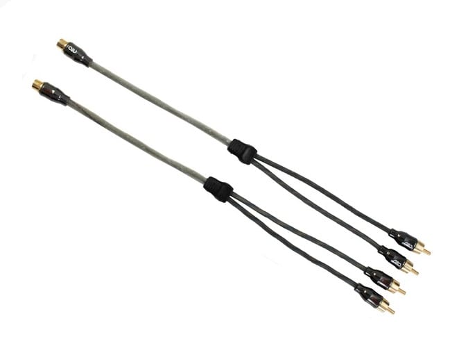 Y-Cinch Kabel - SILVERADO - Transparent - 1 x Buchse - 2 x Steck